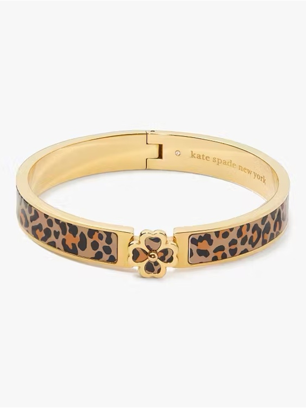 Heritage Kate Spade Hinged Cheetah Bangle Bracelet